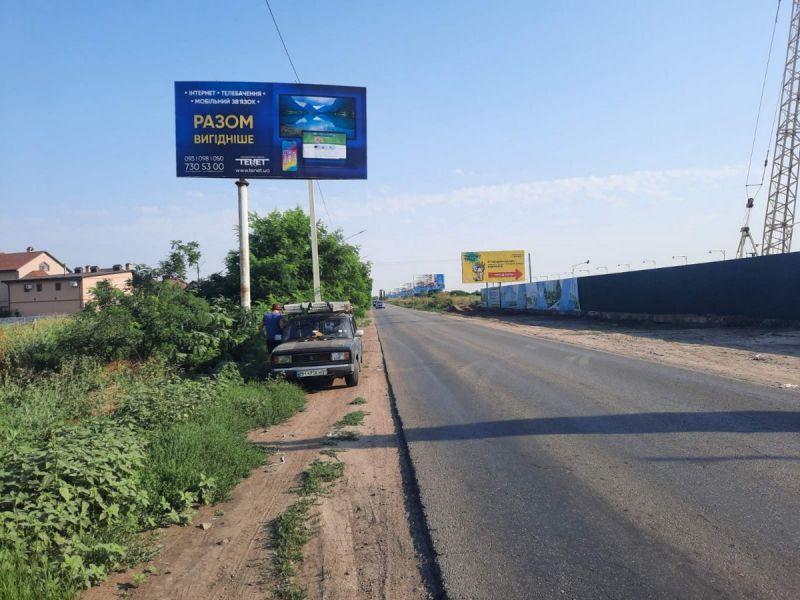 Білборд/Щит, Траси, Ривьера 5 Б в ст.ул.Заболотного (пос.Котовского)