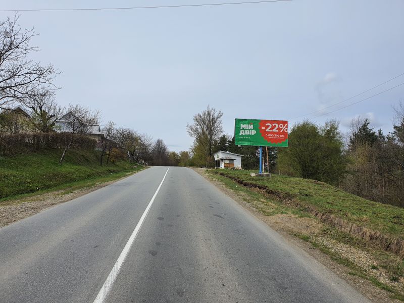 Билборд/Щит, Косов, м.Косів (Пістинська дорога траса Коломия-Косів) №1 ст.А