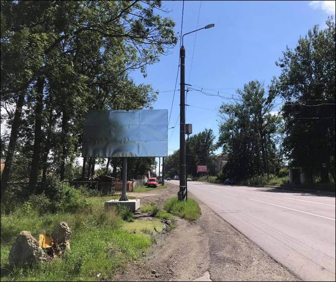 Билборд/Щит, Трассы, с. Отинія, перед заправкою "WOG