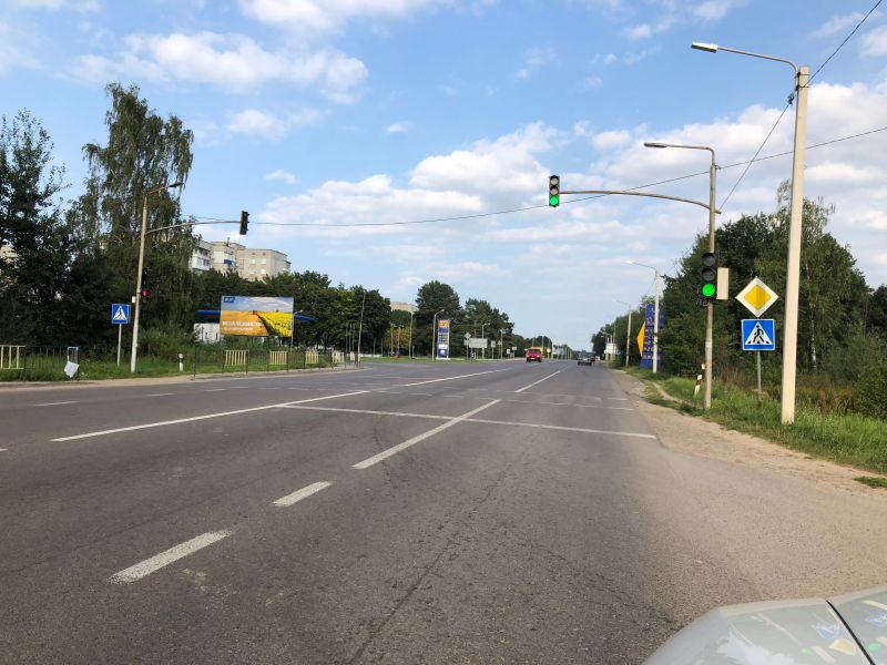 Билборд/Щит, Новояворовск, В"їзд у місто НЯ з Яворова (біля Мрео)