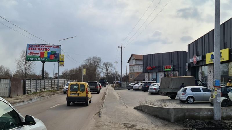 Білборд/Щит, Київ, ул.Центральная 140 , 1 км. 500 м. от М. Славутич,в направлении Золоче (Б)