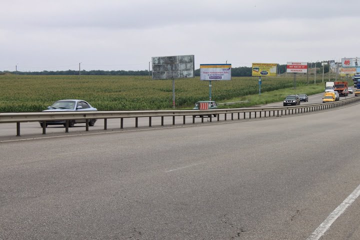 Билборд/Щит, Трассы, Овідіопольська дорога 7 км - Епіцентр транспорт прямує В м. Одеса (Епіцентр, Метро)