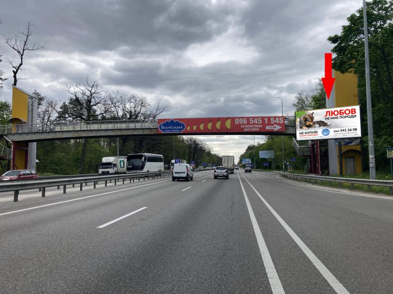 Билборд/Щит, Киев, Брест-Литовське шосе, виїзд від ЖК Чайка по вул. Бударіна