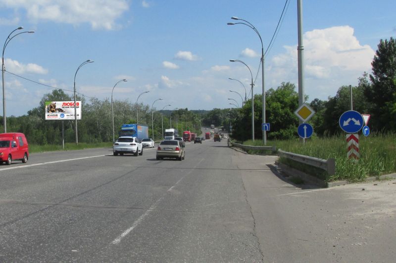 Білборд/Щит, Київ, вул. Академіка Заболотного, 400 метрів за АЗС "WOG" в напрямку Одеської площі