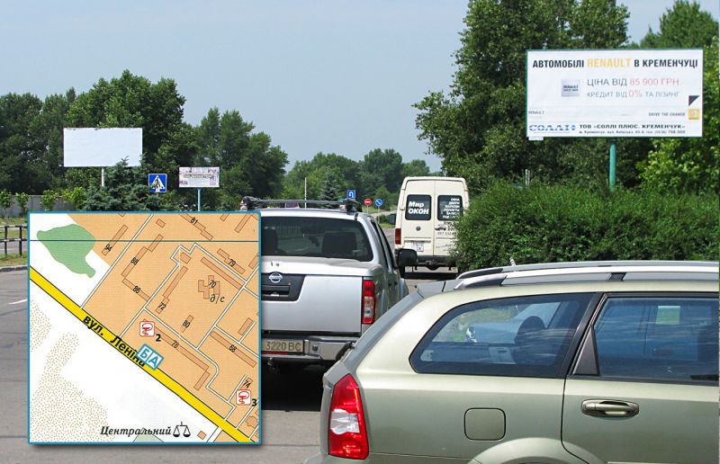 Білборд/Щит, Горішні Плавні/Комсомольськ, просп. Героїв Дніпра, 78, центральна вулиця, (напвроти ринку, район "Піски")
