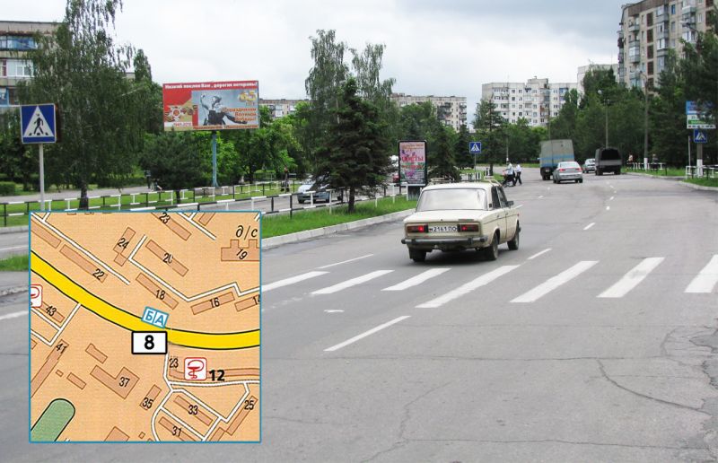 Білборд/Щит, Горішні Плавні/Комсомольськ, просп. Героїв Дніпра, 18, (навпроти чорного АТБ)