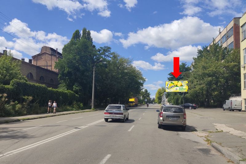 Білборд/Щит, Київ, вул. Цедіка (в минулому Є. Потьє), 8-А (завод Росинка)