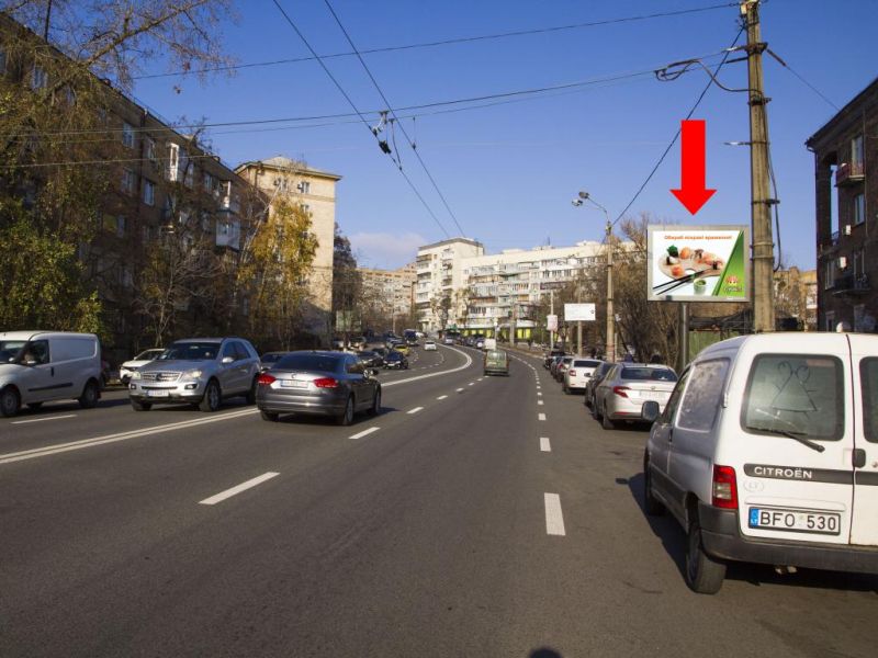 Led екран/Відеоборд, Київ, Бойчука вул. (колиш. Кіквідзе вул.), 1/2, в сторону бул. Українки, центру, (ролик 10 сек, 1 вихід/3 хвилини)