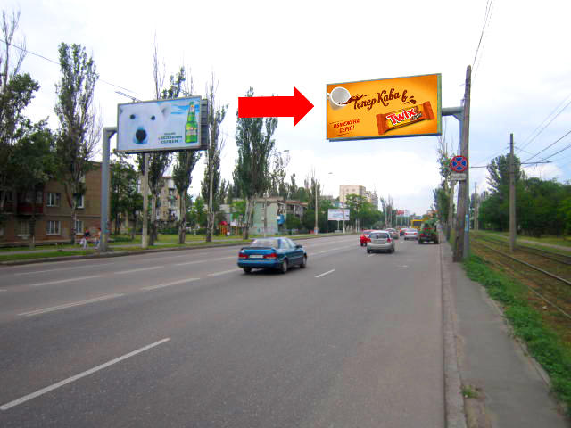 Роллер/Призматрон, Одесса, Миколаївська дорога, 289, біля автостоянки, парку "Лузановка", з центру (флажок)