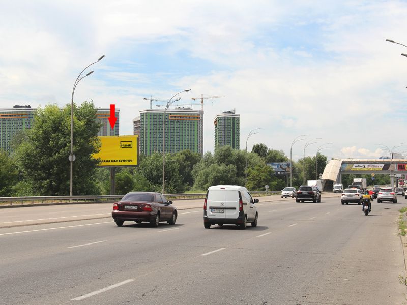 Білборд/Щит, Київ, Дарницьке шосе - вул. Сортувальна, в сторону Дарницького мосту