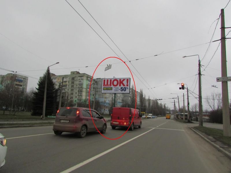 Билборд/Щит, Полтава, В.Тирнівська вул -Г.Сталинграду вул. (разд.п.)(на Алмазний) перехр.