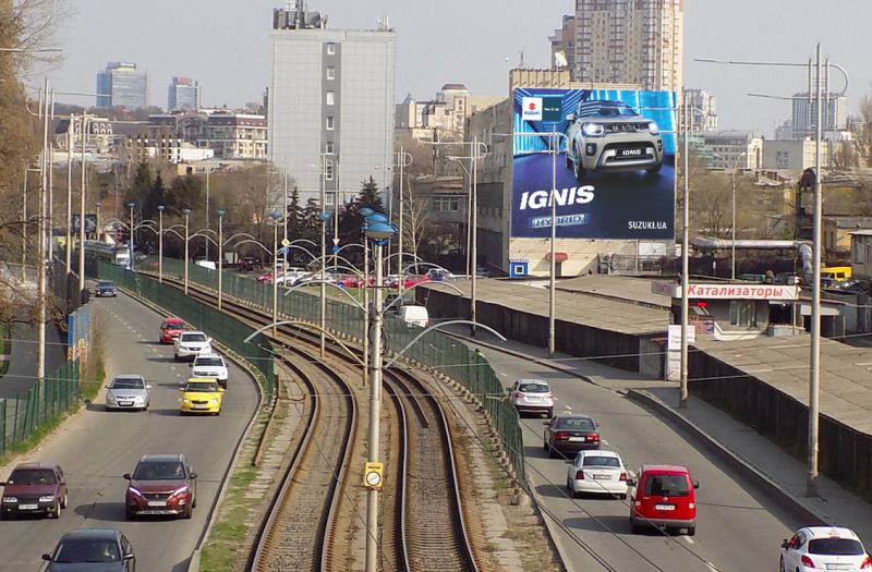Реклама на фасадах/Брандмауэр, Киев, Жилянська вул. 101А