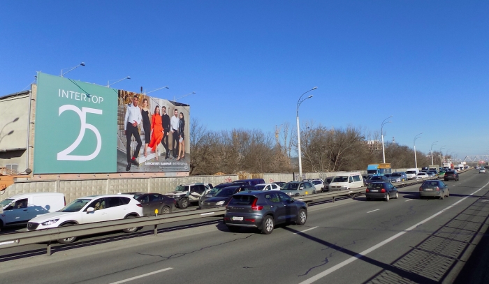 Реклама на фасадах/Брандмауэр, Киев, Набережно-Рибальська  вул. (Електриків вул. 31А)