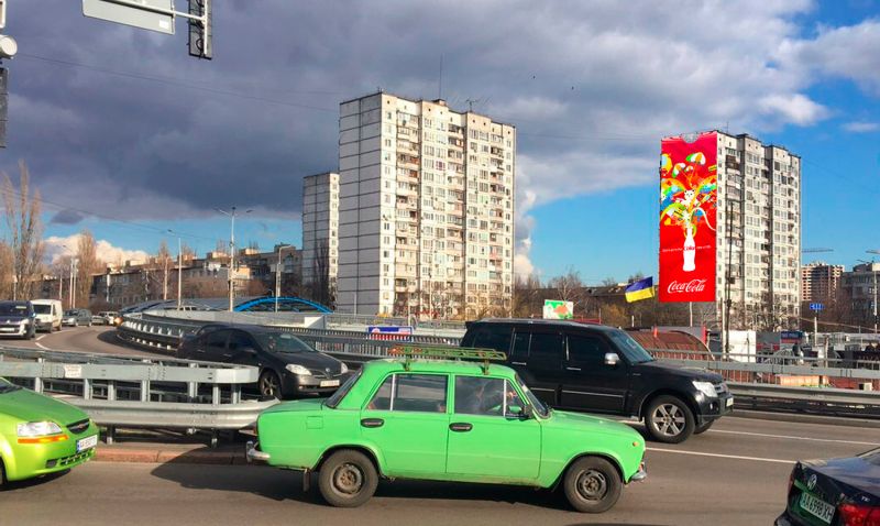 Реклама на фасадах/Брандмауэр, Киев, Покотила Володимира вул. 3