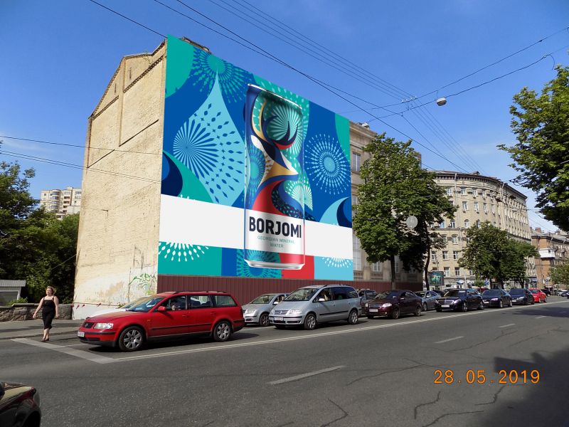 Реклама на фасадах/Брандмауэр, Киев, Січових Стрільців  вул. 75 (праве крило)
