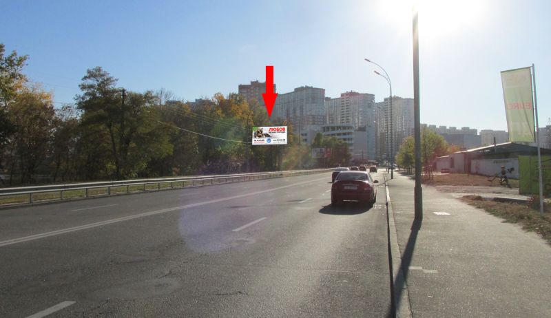 Білборд/Щит, Київ, вул. Здолбунівська, 16 напроти від Харківського шосе