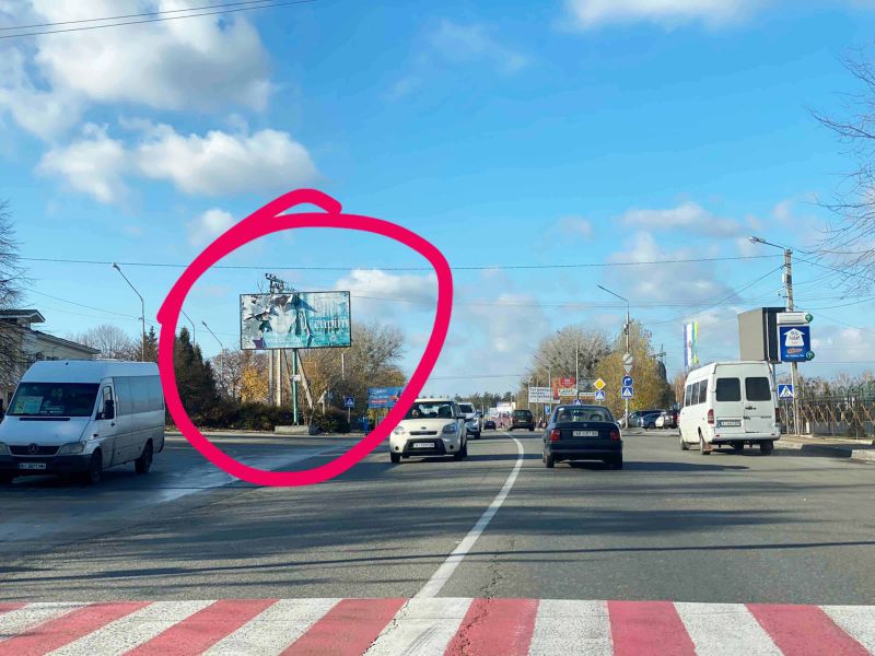 Білборд/Щит, Софіївська Борщагівка, Софіївська Борщагівка, вул.Соборна, направлення на Білогородку