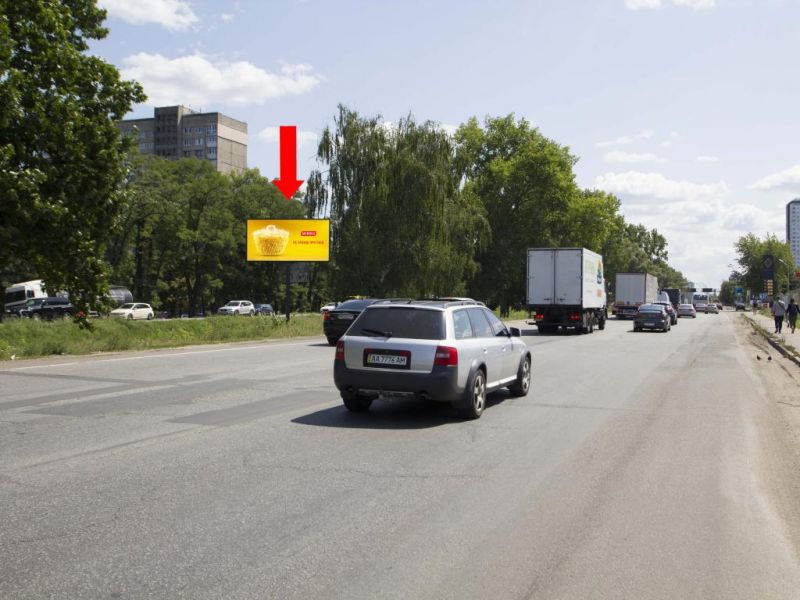 Білборд/Щит, Київ, Кільцева дорога, навпроти ТРЦ «Республіка», супермаркету "Епіцентр", роздільник у бік Одеської пл.