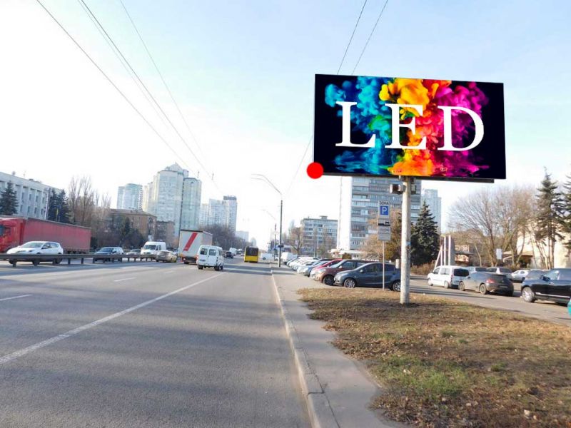 Led екран/Відеоборд, Київ, Перемоги пр-т 112, поруч з магазином "Watsons", рух в напрямку ст. м. "Житомирська"