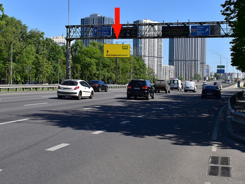 Білборд/Щит, Київ, Кільцева дорога – вул. Теремківська, ТРЦ "Республіка парк", роздільник, у бік пл. Одеської