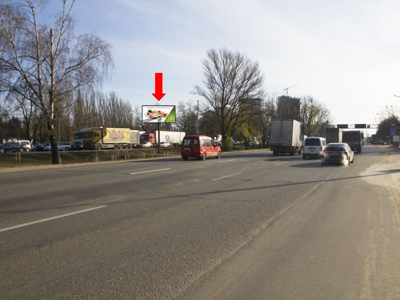 Білборд/Щит, Київ, Кільцева дорога - вул. Теремківська, роздільник, ТРЦ "Республіка", в сторону Одеської пл.