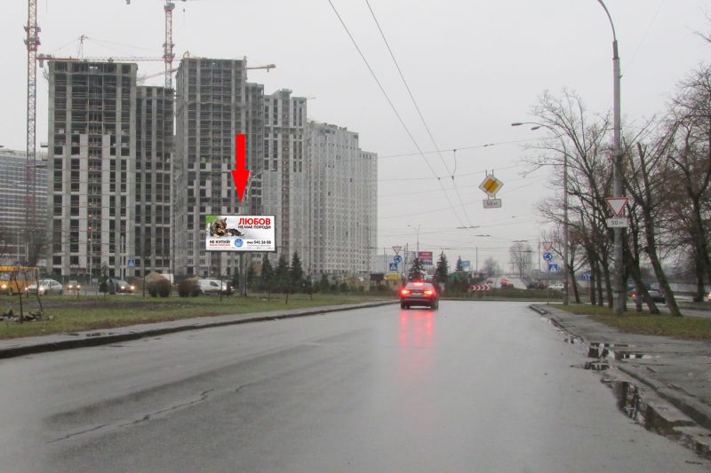 Білборд/Щит, Київ, просп. Правди / вул. Г.Гонгадзе по вул. Гонгадзе