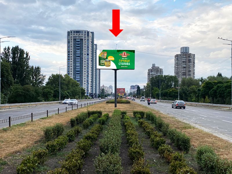 Led екран/Відеоборд, Київ, Оболонський пр., роздільник, між ст.м. "Оболонь" і ст.м. "Почайна", в сторону ст. м. "Оболонь", (ролик 10 сек, 1 вихід/1,5 хвилини)