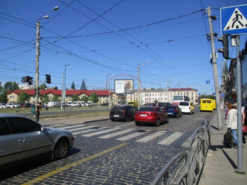 Скролл/Ситиборд, Львов, Городоцька К 10 (Привокзальний ринок) в центр