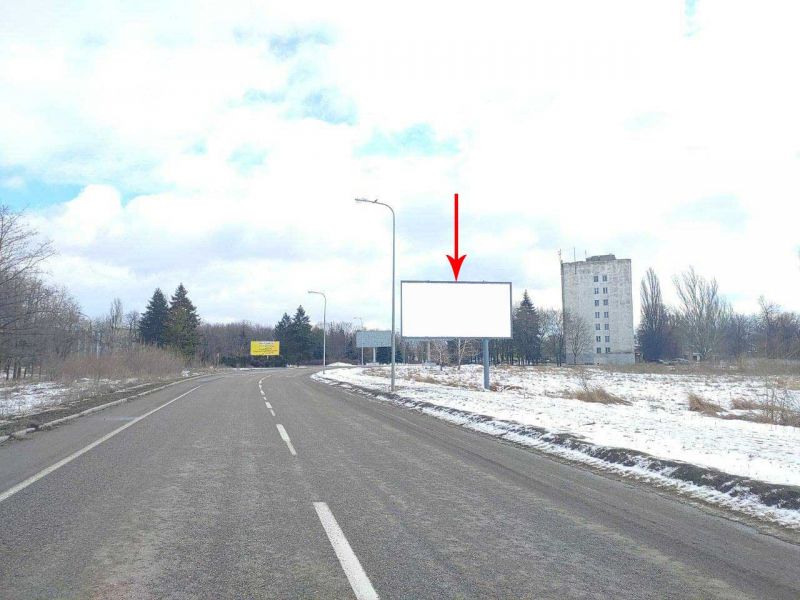 Билборд/Щит, Трассы, Sp086A,Автодорога перед в'їздом в аеропорт " Дніпро"