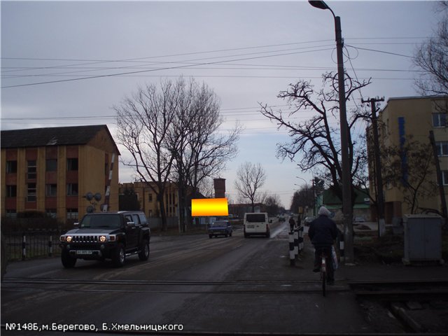 Билборд/Щит, Берегово, вул.Б.Хмельницького (Берегкабель), залізн.переїзд, напр.-КПП Лужанка