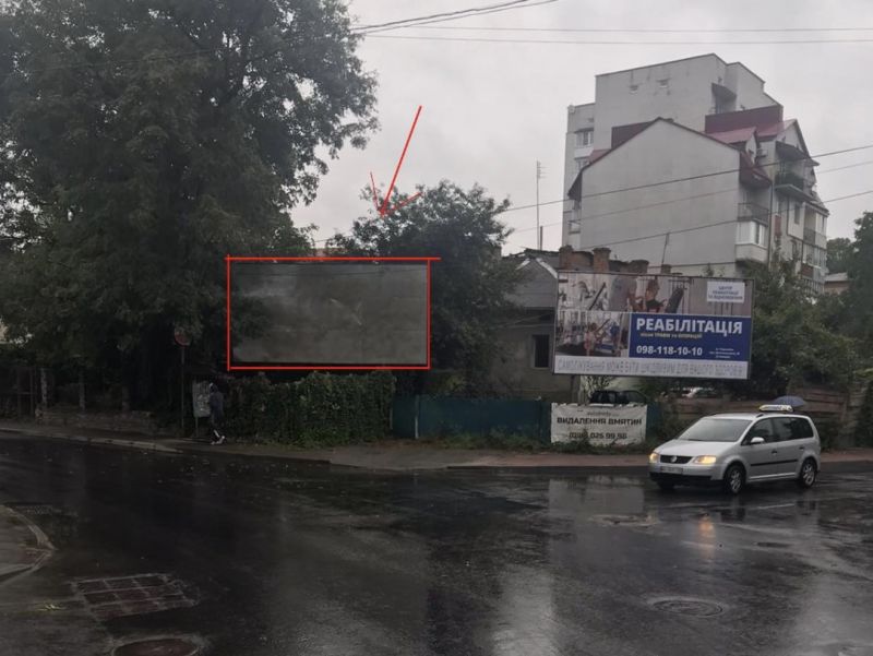 Білборд/Щит, Тернопіль, вул. Татарська 1 з ліва (з Горбатого мосту) - Чайка(Баня),