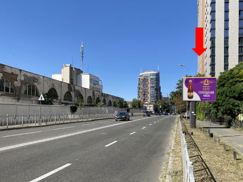 Білборд/Щит, Київ, Малевича вул., 83, в сторону центру, вул. Володимиро-Либідської