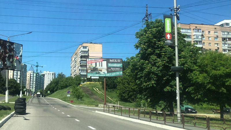 Билборд/Щит, Вышгород, пр-т Шевченка, 50 метрів після повороту з вул. Набережна, праворуч в центр міста