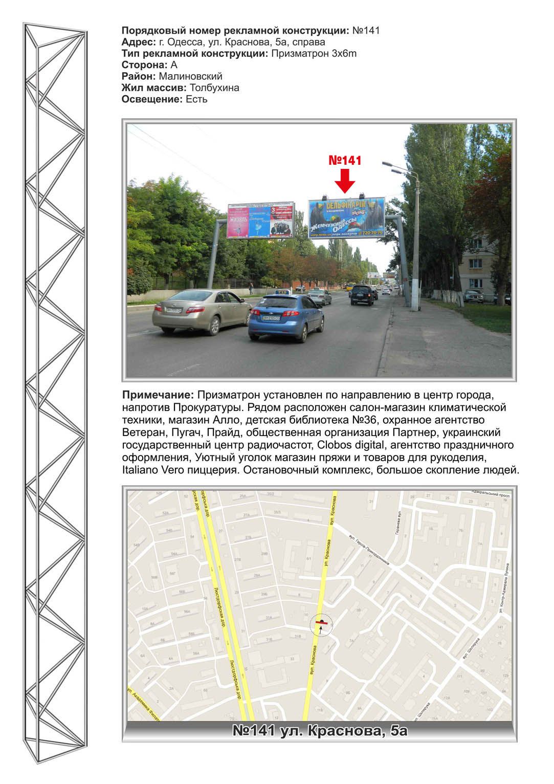 Ролер/Призматрон, Одеса, №141 ул.Краснова,5 - маг." АЛЛО", в центр