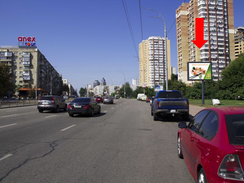 Скрол/Сітіборд, Київ, Українки бул., 21Б, в сторону ст. м. "Печерська"