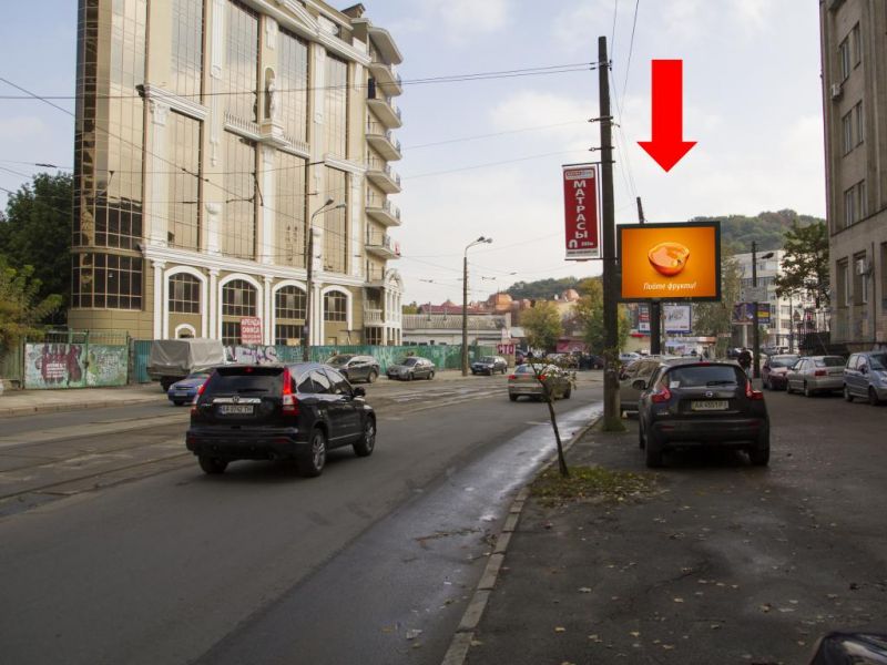Скрол/Сітіборд, Київ, Глибочицька вул., 72, на світлофорі, в бік Подолу