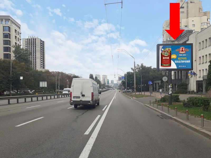 Скрол/Сітіборд, Київ, Перемоги пр., 43, біля ресторану "Il Molino", 100м. до вул. Янгеля, в центр