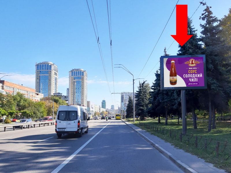 Скрол/Сітіборд, Київ, Перемоги пр., навпроти 32, Зоопарку, в сторону ст. м. «Політехнічний інститут», центру