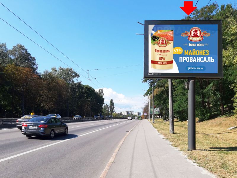 Скрол/Сітіборд, Київ, Теліги вул., 500 м. від мосту над вул. Кирилівською (колиш. вул. Фрунзе), в сторону ст. м. "Шулявська"