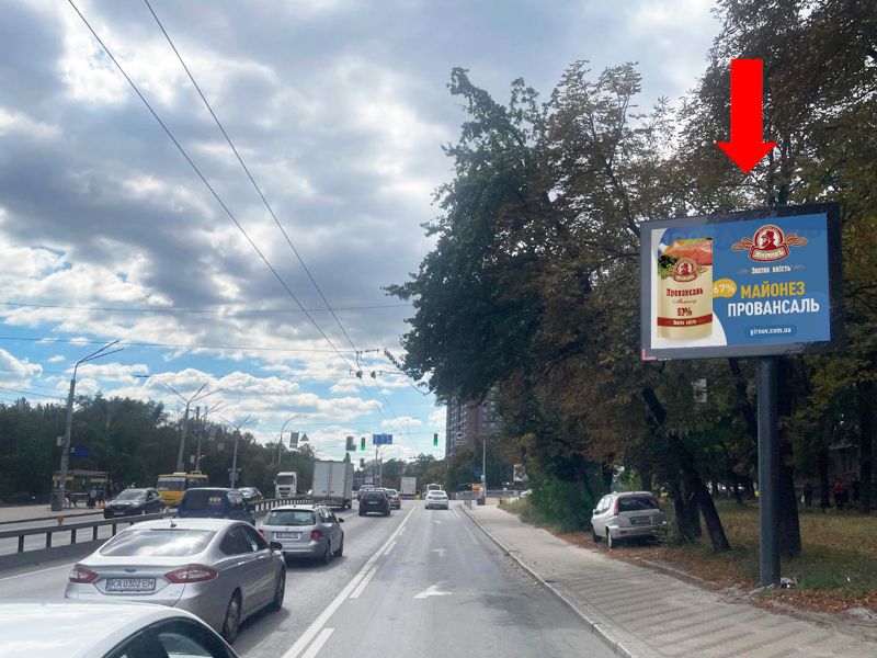 Скрол/Сітіборд, Київ, Теліги вул., 33/2 - вул. Ольжича, на світлофорі, в сторону ст. м. «Шулявська»