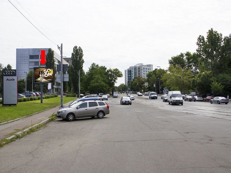 Скрол/Сітіборд, Київ, Дегтярівська вул., 54 - вул. Оранжерейна, біля автосалону Audi, до вул. Теліги, ст.м. "Берестейська"