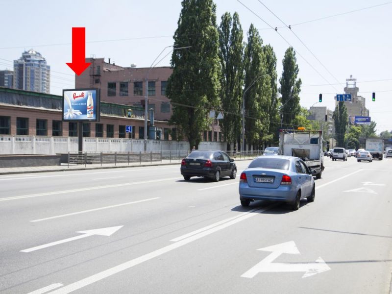 Скрол/Сітіборд, Київ, Теліги вул., 2 - вул. Гонти, на світлофорі, в сторону ст. м. "Шулявська"