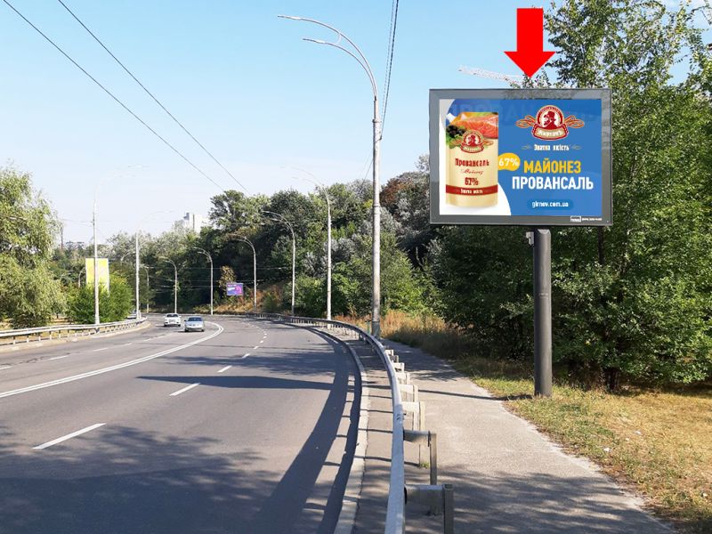 Скрол/Сітіборд, Київ, Протасов Яр вул., 100 м. За АЗС "WOG", в сторону вул. Федорова