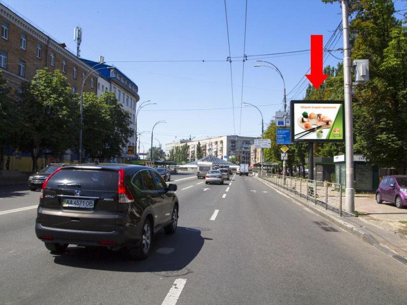 Скрол/Сітіборд, Київ, Повітрофлотський пр., 44 в сторону пл. Севастопольської