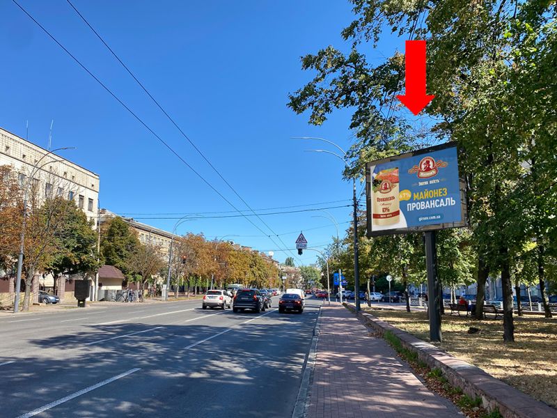 Скрол/Сітіборд, Київ, Повітрофлотський пр. 23 - вул. Сурикова, на світлофорі, поворот на "Мегамаркет", в бік пр. Перемоги