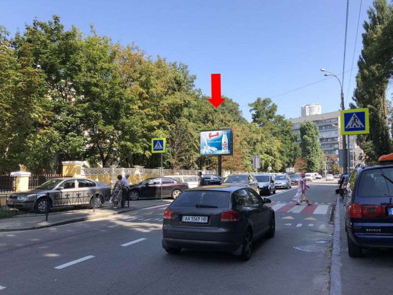 Скролл/Ситиборд, Киев, Новогоспітальная вул. (колиш. Щорса пер.), 24б, в сторону бул. Українки