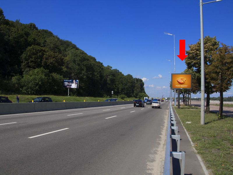 Скрол/Сітіборд, Київ, Набережне шосе вул., 300 м. від ст.м. "Дніпро", в бік Подолу