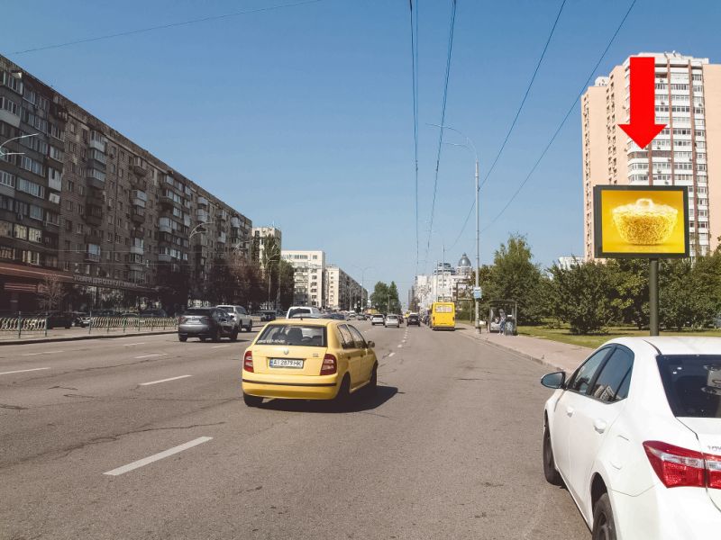 Скролл/Ситиборд, Киев, Українки бул., 21А - 21Б, в сторону ст. м. "Печерська"