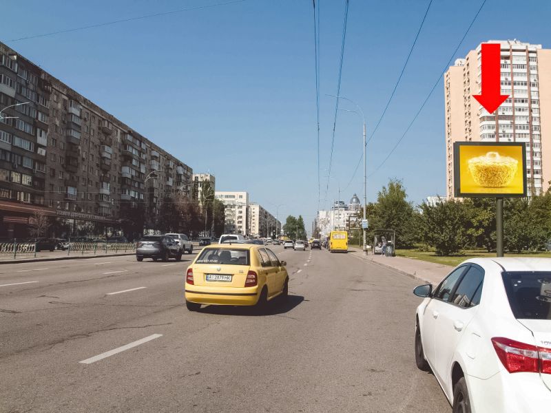 Скролл/Ситиборд, Киев, Українки бул., 21А - 21Б, в сторону ст. м. "Печерська"