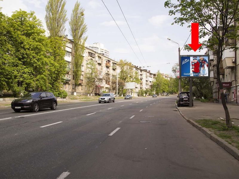 Скролл/Ситиборд, Киев, Бойчука вул. (колиш. Кіквідзе вул.), 23, в сторону бул. Л. Українки та Дружби Народів, в центр